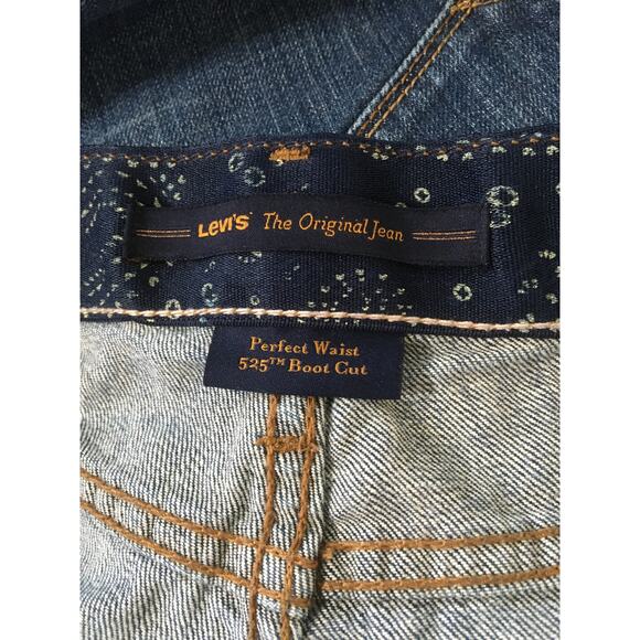 Levi’s Perfect Waist 525 Bootcut Jeans Size 10 M - Picture 4 of 8